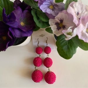 Fuchsia Dangle Earrings